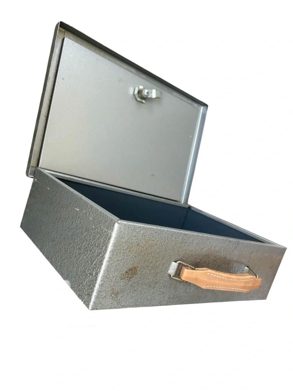 Old Vintage Metal Lock Box